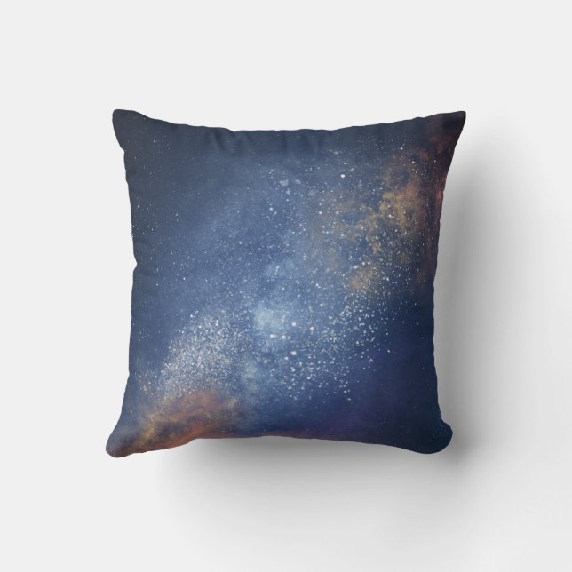 Coussin OVNI dans l'espace - Rencontre des Aliens astronau (Verso)