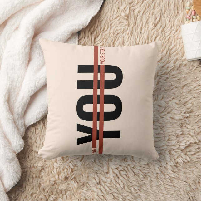 Coussin Own Your Story Shirt – Bold Motivational Quote (Couverture)