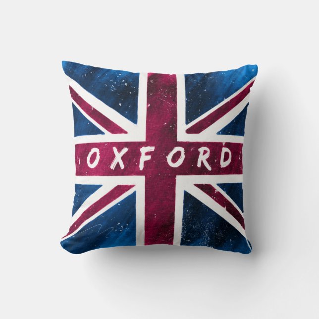 Coussin Oxford - drapeau britannique d'Union Jack (Recto)