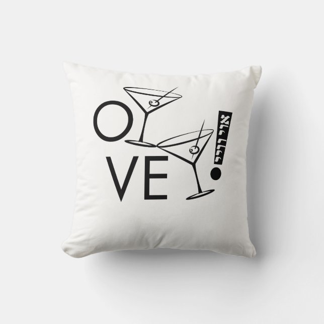 Coussin Oy, Vey Yiddish Dit Typographie Simple (Recto)