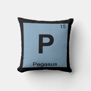 Coussin P - Symbole de tableau périodique de la chimie gre