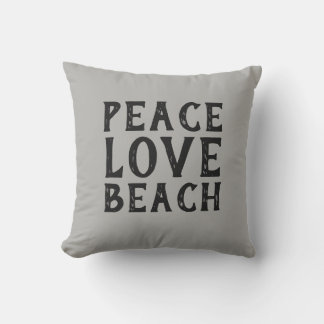 Coussin PAACE LOVE BEACH typographie |