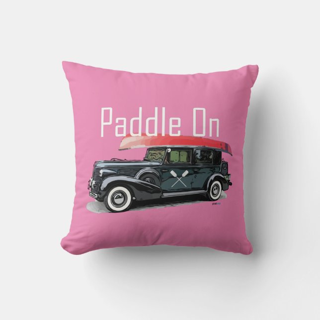 Coussin Paddle On Classic Car Design - Lancer l'oreiller 1 (Recto)