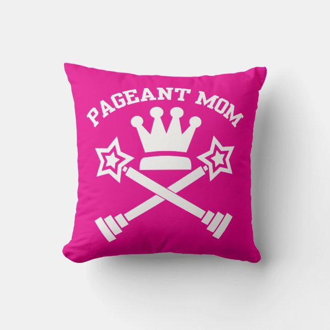 Coussin Pageant Mom - Crown et Trophies (Recto)