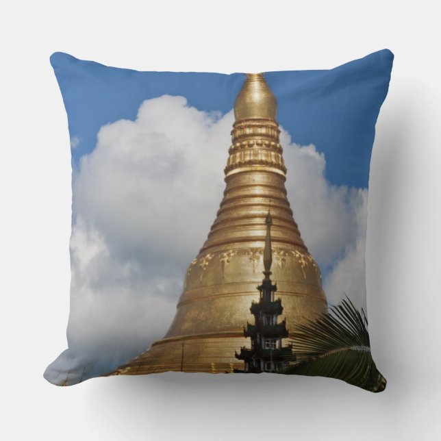 Coussin Pagode Shwedagon, Yangon, Myanmar (Recto)