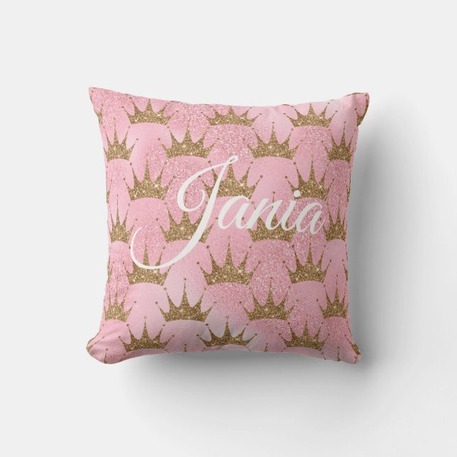 Coussin Pailleté de sirène rose (Recto)