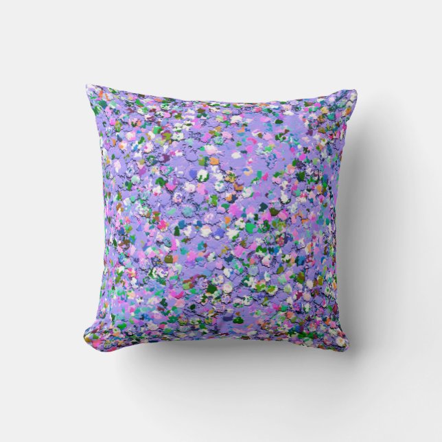 Coussin Paillettes de Grit Multicolore (Recto)