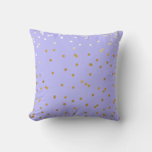 Coussin Paillettes violettes et dorées, Glamour Moderne