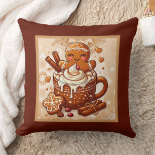 Coussin Pain d'épices, café chaud et café chaud Retraite d