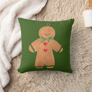 Coussin Pain d'épices Joyeux Noël Nostalgale Festive
