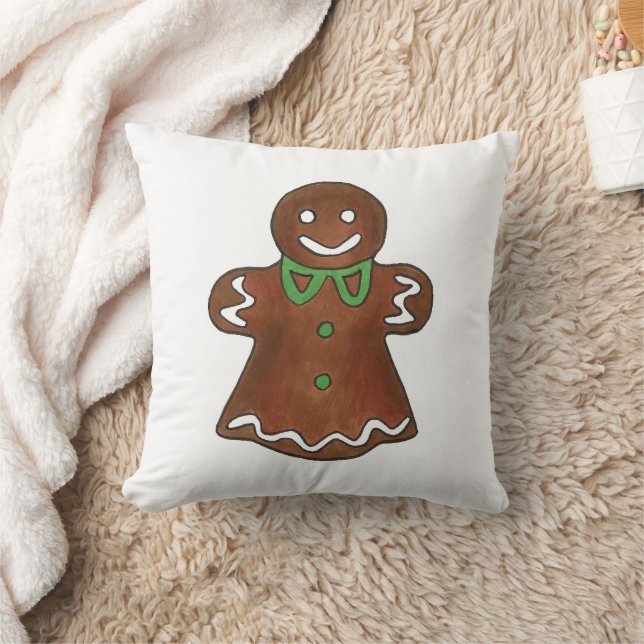 Coussin Pain d'épices Lady Femme Noël Cookie Holiday (Couverture)
