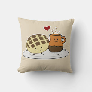 Coussin Pain sucré Chocolat chaud Pan confiture mexicaine