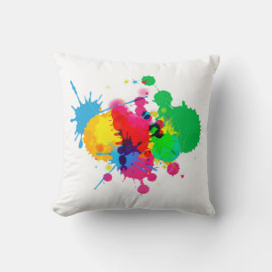 Coussin Paint coloré