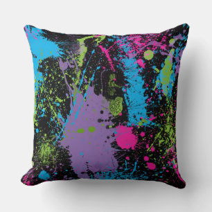 Coussin Paint Splatter