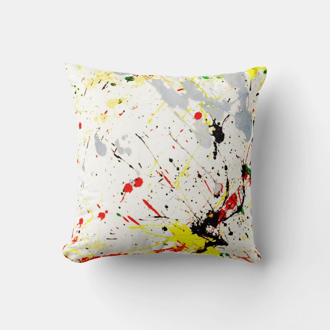 Coussin Paint Splatter (Recto)