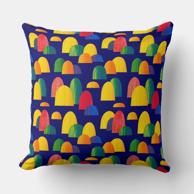 Coussin Painted Hills - Deep Navy (Recto)