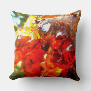 Coussin Painti Abstrait Abstrait de l'arbre d'abricot