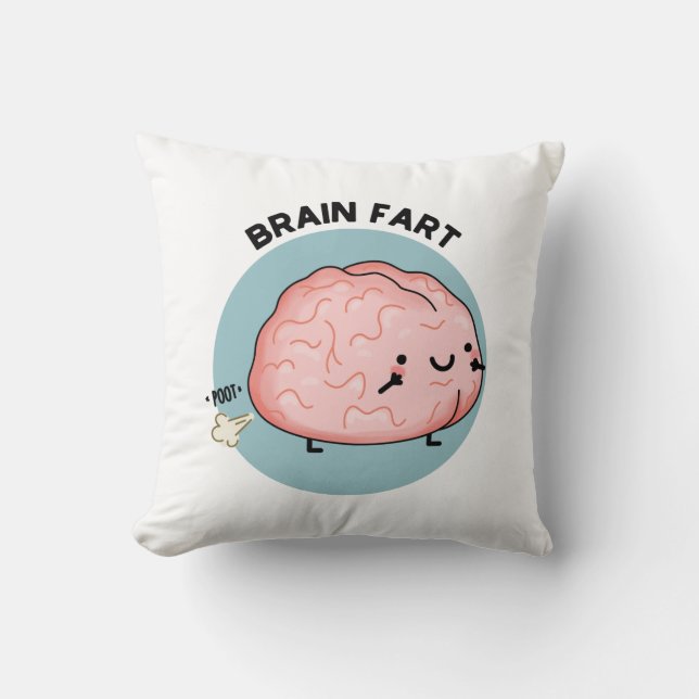 Coussin Paire de cerveau amusant Anatomie Pun (Recto)