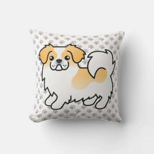 Coussin Paire Tibétain Couleur Espagnol Cute Chien & Paws
