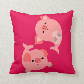 Coussin Paires mignonnes de bande dessinée Merpigs