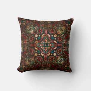 Coussin Paisley Bandanna Grunge Floral Traditionnel
