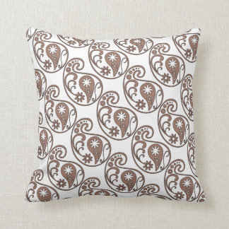 Coussin Paisley Brown