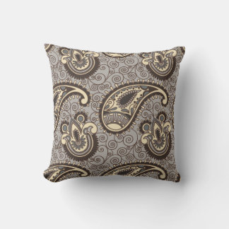 Coussin Paisley classique | Tempête et crème