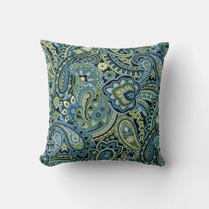Coussin Paisley Forest Green