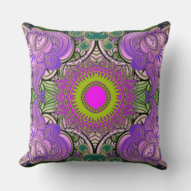 Coussin Paisley Mosaic Motif II + vos idées (Recto)