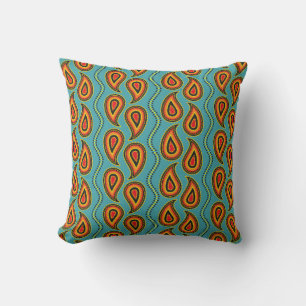 Coussin Paisley motif, tissu ornemental texture indienne s