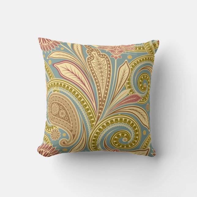 Coussin Paisley nature Abstraite (Recto)