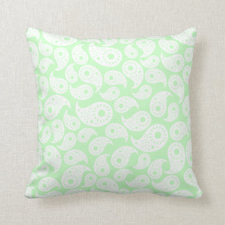 Coussin Paisley vert en bon état