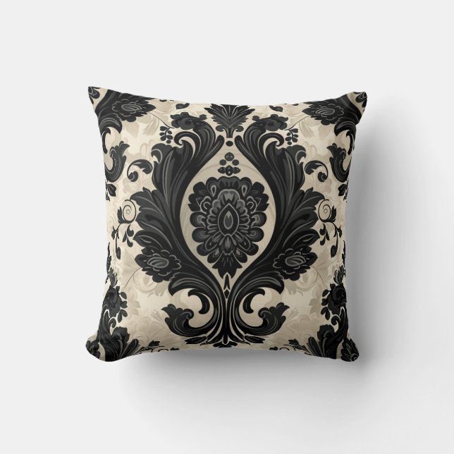 Coussin Paisley, Victorien, Gothique (Recto)