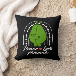 Coussin Paix Amour Avocat Drôle Rétro Amoureux d'Avocat