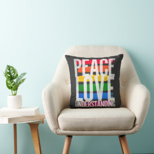 Coussin Paix Amour et Compréhension