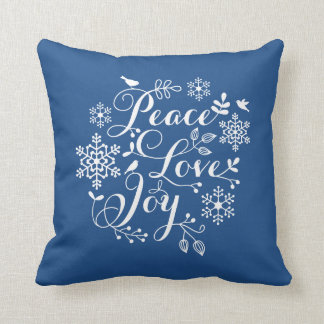 Coussin Paix, amour, joie, Joyeux Noël