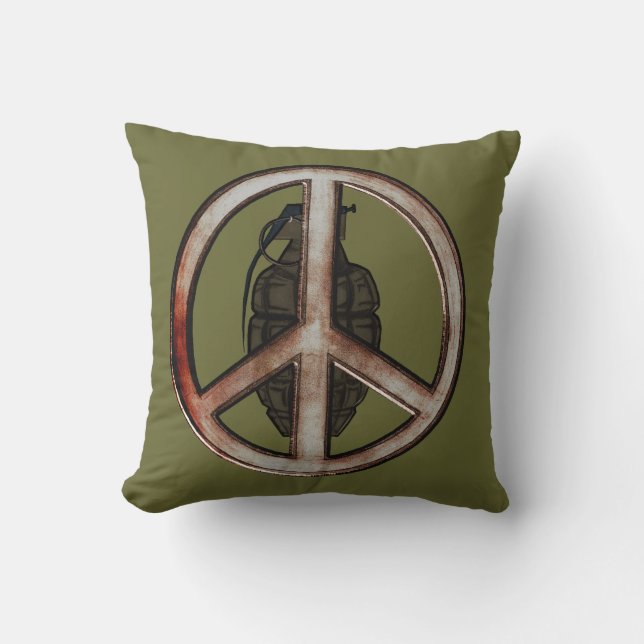 Coussin Paix et guerre (Recto)