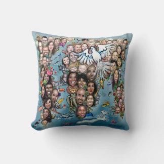 Coussin Paix mondiale