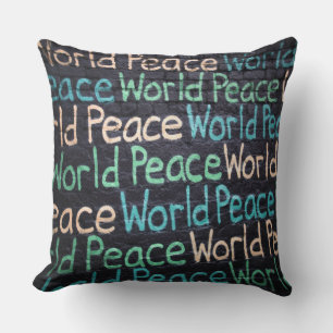 Coussin Paix Mondiale Amour Coloré Pacifique