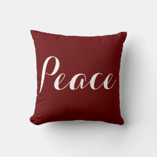 Coussin Paix rouge et blanche