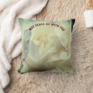 Coussin Paix sur vous Paonie Inspirante