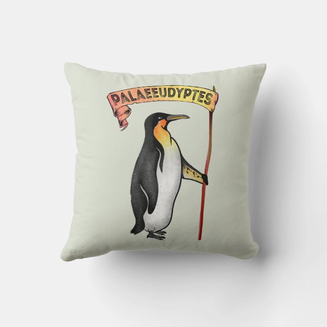 Coussin Palaeeudyptes Pingouin disparu (Verso)