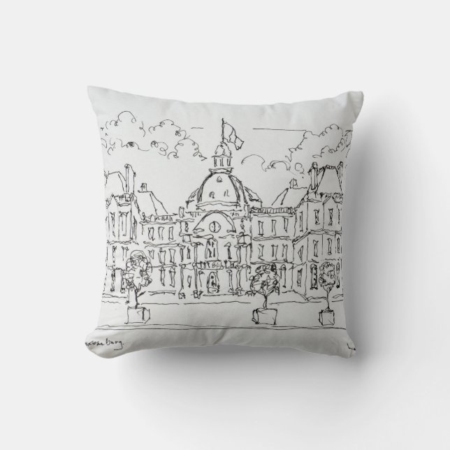 Coussin Palais du Luxembourg | rue de Vaugirard, Paris (Recto)