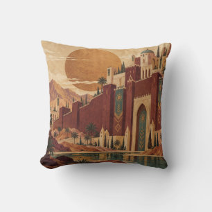 Coussin Palais Riverside Terracotta Soleil Ocre