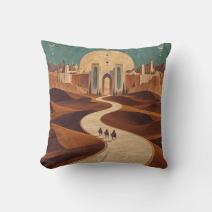 Coussin Palais Soleil du Chemin Sinueux du Désert
