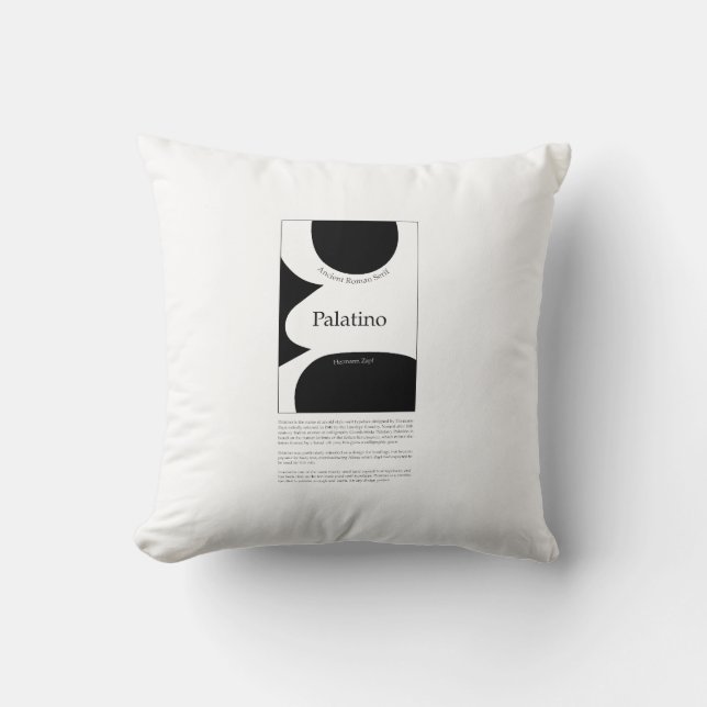 Coussin Palatino Typography (Recto)