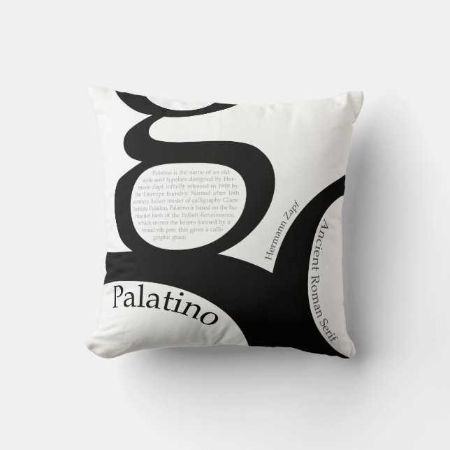Coussin Palatino Typography Demo (Recto)