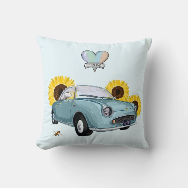 Coussin Pale Aqua Figaro pillow (Recto)