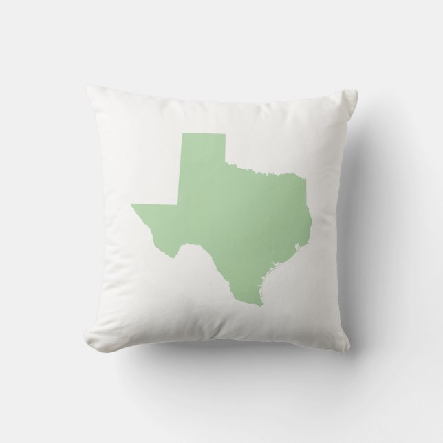 Coussin Pale Green Texas (Recto)