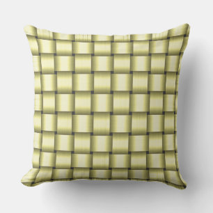 Coussin Pale Jaune Ruban Épouse